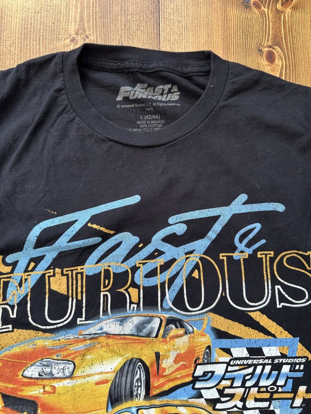 Fast & Furious JDM Racing Cars Graphic T-shirt Men’s XL Black Movie Promo Tee